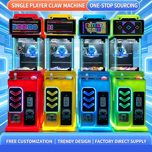 Mini machine à griffes de bonbons, <span class=keywords><strong>jeu</strong></span> d'arcade, vente en gros à bas prix, machine à griffes à monnayeur pour petits jouets avec lecteur de carte, en métal, 220V - Product Image 3