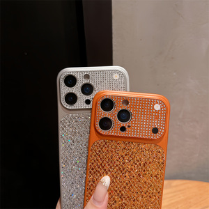 เคสโทรศัพท์มือถือลายกลิตเตอร์รูปทรงข้าวหลามตัดสีนีออนเรียบง่าย สำหรับ iPhone 17Air 16 15 13 pro max ป้องกันการกระแทก - Product Image 5