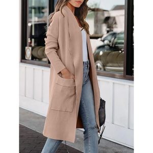 FOXA Women's Long <b>Cardigan</b> <b>Sweater</b> Full Sleeve Knitted Open Front Casual Coatigan Jacket Outfits - Product Image 3