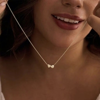 Collar de Acero Inoxidable con Letra Grabada en Láser Personalizada, Regalo para el Día de la Madre, Certificación CE