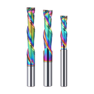 Huhao DLC Coated Compression <span class=keywords><strong>Bit</strong></span> Up Down Schaft fräser Fresa Schaft fräser Cut für Hartholz Composite Wood Router <span class=keywords><strong>Bit</strong></span> Fräser - Product Image 2