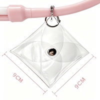K7 PVC Exquisite Instagram Style Ultra-Lightweight Small Coin Purse Mini Bag Lipstick Cards Transparent Glittery Chain Clutch