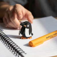 Porte-clés créatif personnalisé en forme de mini-animaux imprimés en 3D, figurines d'anime, jouet anti-stress, accessoire pour clés, cadeau
