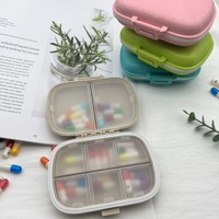 Trousse médicale portable à 8 compartiments en plastique PP, boîte de rangement segmentée pour pilules, étanche et anti-humidité, pour une utilisation hebdomadaire