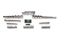 Kit d'outils combinés multi-embouts SATA 09014 de 124 pièces avec tailles d'embouts de 1/4 ", 3/8 ", 1/2 ", étui rigide en métal