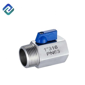 उच्च गुणवत्ता कस्टम मैनुअल एस एस गेंद वाल्व मिनी गेंद वाल्व आकार 1/4 महिला पुरुष एनपीटी धागा मिनी गेंद वाल्व <span class=keywords><strong>3</strong></span>/8 आपूर्तिकर्ता - Product Image 2