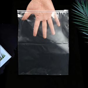 Tùy Chỉnh Màu Frosted Dây Kéo Túi Nhựa Quần Áo Cho Áo Thun, Giày Dép, Đồ Lót Tái Sử Dụng Dây Kéo Túi Với Logo - Product Image 1