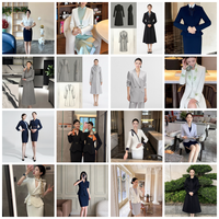 Ensembles de costumes pour femmes, vêtements de bureau pour femmes, tenues deux pièces pour les professionnels, OEM ODM