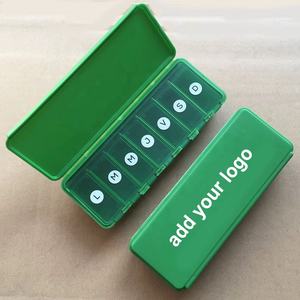 Pilulier hebdomadaire jour de la semaine française <span class=keywords><strong>L</strong></span> M M J V S <span class=keywords><strong>D</strong></span> stockage de médicaments boîte à pilules quotidienne étui en plastique - Product Image 1