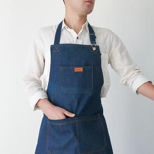 Delantal de mezclilla sin mangas para hombre y mujer, resistente al desgaste, de fábrica para adultos - Product Image 4