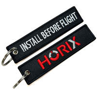 Regalo promocional llavero bordado Jet Tag llavero personalizado llavero etiquetas para llaves