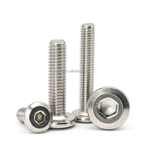 Harga Pabrik Langsung  Sekrup Hex Socket Profil Ultra Rendah M2 M6 Grosir Mesin Sekrup Baja Tahan Karat 304 Pemasok
