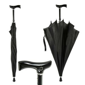 Male Non-slip Walking Stick Male Windproof Long Handle Rain Gear Men Creative Cane Climbing Umbrella