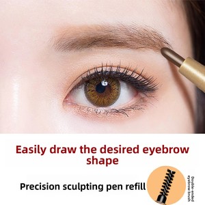 <span class=keywords><strong>Crayon</strong></span> à sourcils automatique rotatif double tête, imperméable et longue tenue, de haute qualité, pour le maquillage et la beauté - Product Image 3