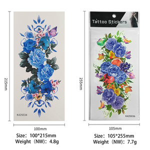 Tatuajes Temporales de <span class=keywords><strong>Media</strong></span> <span class=keywords><strong>Manga</strong></span> en Stock, Adhesivos Impermeables de Larga Duración, Arte Corporal Sexy, Diseño Floral para Brazo, Pegatinas Temporales - Product Image 2