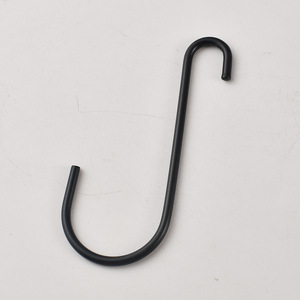 <b>S</b> <b>Hook</b> Black 4 Inch Cold Rolled Steel Rust Resistant For Drawer Use - Product Image 1