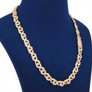 925 <b>Sterling</b> <b>Silver</b> <b>Chain</b> with Grown Diamond Luxury Stylish Modern Wedding Gift Necklace <b>for</b> <b>Women</b> Fine Jewelry - Product Image 1