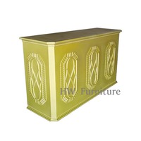 Meubles en bois de haute qualité Heywood, table de bar en bois massif doré pour les meubles de mariage