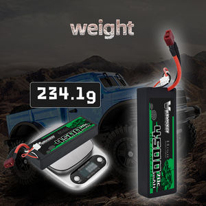 Batería Lipo VSVAW 7,4 V 70C 4500mAh 2S con enchufe Deans batería rígida para RC coche barco camión helicóptero avión modelos de carreras - Product Image 5