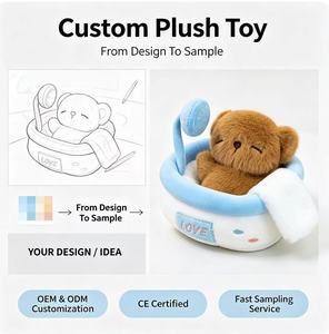 ตุ๊กตาสัตว์นอนหลับขนาดเล็กแบบกำหนดเอง OEM หมี กระต่าย <span class=keywords><strong>ช้าง</strong></span> พร้อมเตียง ของตกแต่งโต๊ะนุ่มฟู ของขวัญวันเกิดสำหรับเด็ก - Product Image 1