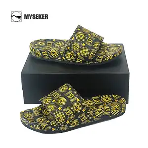 Branded Sublimation Slippers 3D Rubber Men'S Babouches Slides Footwear Us Sizes Shoes Sialkot Pakistan Custom Logo Slippers