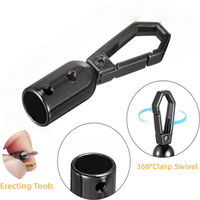 Mousqueton d'extrémité de cordon en alliage de zinc de 8 mm avec connecteur tubulaire pour sangle de sac et accessoires de maroquinerie