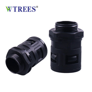 Conector de inserción recta de plástico de nylon Wtrees Cable Gland PG para conducto corrugado IP65 - Product Image 1