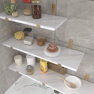 Tem dán tường giả đá cẩm thạch trắng 3D, chất liệu vinyl, dán và bóc dễ dàng, chống thấm, tự dính, dùng cho mặt bếp - Product Image 6