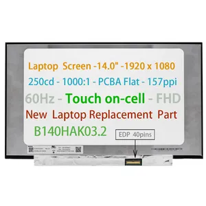 नई लैपटॉप हिस्सा स्क्रीन N140HCN-EA1 आरईसी C4 C8 लैपटॉप एलसीडी टच स्क्रीन SD11B39779 लैपटॉप प्रतिस्थापन स्क्रीन