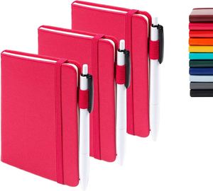 A5 Custom Business Notebook with PU Leather Cover Journal Gifts Fabric PVC LOGO Printed Craft Paper Novelty Office Gift - Product Image 3