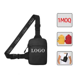 مخصص صغير نايلون حبال مفردة مربعة للرجال رياضة صغيرة للرجال الصدر عبر الجسم حقيبة الرجال - Product Image 1