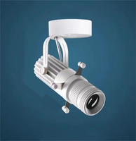 Projecteur LED réglable éclairage de musée aluminium noir 10W COB plafonnier sur rail