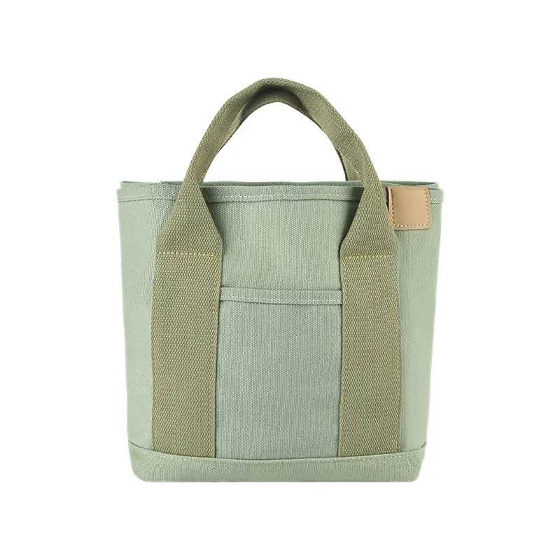 2023 High Quality Canvas Casual Large Capacity Lunch Bags For Women Multiple Pockets Tote Shopping Bag