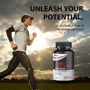 Cápsulas de Hierbas Naturales para Hombres, Horny Goat Weed, Venta al Por Mayor de Fábrica, OEM, 100% Natural, Apoyo a la Salud, Energía y Resistencia - Product Image 3