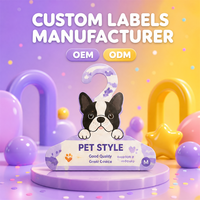 Étiquette suspendue en carton épais et résistant, personnalisée, pour accessoires pour animaux de compagnie, magasin de vêtements, fabricant