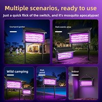 Lampe anti-moustiques solaire à LED pour extérieur, garantie 1 an, démarrage automatique, indice IP33, système de double charge 3600V