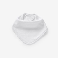 Bib Bayi 2 Lapis Anti Air, Bahan Katun Solid, Kancing Tekan Segitiga Lembut Model Baru, Dapat Dicuci, dan Dapat Disesuaikan