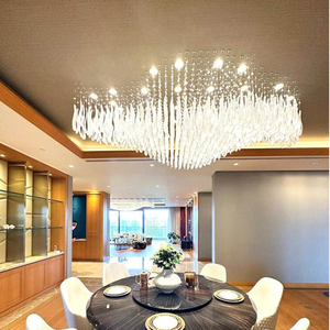 Lampadario di Lusso Personalizzato in Cristallo con LED, Decorazione Creativa per Matrimoni, Sale Banchetti, Hotel e Progetti di Illuminazione - Product Image 2