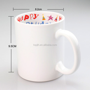 Topjlh - Taza <span class=keywords><strong>de</strong></span> Cerámica Blanca <span class=keywords><strong>de</strong></span> 11 oz con Impresión Interior para <span class=keywords><strong>Cumpleaños</strong></span>, Taza <span class=keywords><strong>de</strong></span> Café Blanca para Sublimación, para Regalos Promocionales <span class=keywords><strong>Personalizados</strong></span> al por Mayor - Product Image 5
