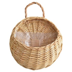 <span class=keywords><strong>Jardinière</strong></span> de fleuriste en <span class=keywords><strong>rotin</strong></span> tissé à la main durable panier suspendu pastoral pratique pour une utilisation fraîche de fleurs - Product Image 3