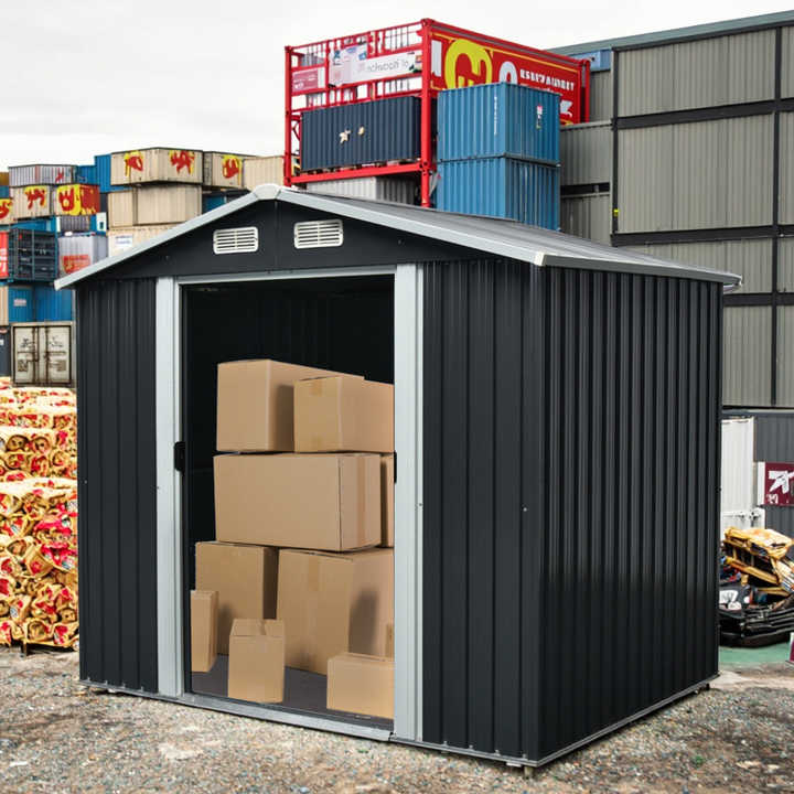 View of Economical Outdoor Metal Storage Shed - Easily Assembled