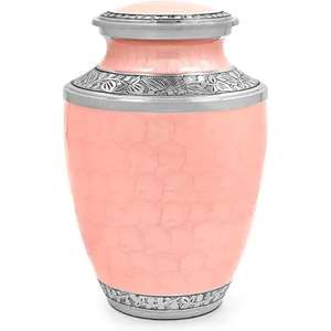 Urna de cremación de Metal de diseño clásico más vendida, suministros funerarios para adultos de la mejor calidad, precio mayorista único para cenizas humanas - Product Image 5