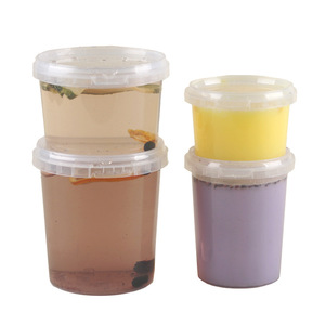 Vasos desechables para sopa con tapa cilíndrica a presión, aptos para microondas, para picnic y comida para llevar. - Product Image 1