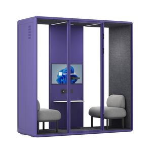 Cabinas de Oficina Privadas Acústicas Móviles Insonorizadas Color Rosa - Product Image 5