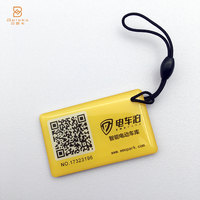 Epoxy Edge complet Logo personnalisé QRcode imprimé NFC Dog Pet Tag 13.56MHZ Epoxy Tags
