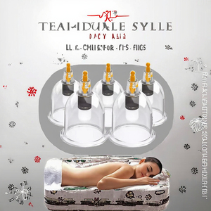 ชุดถ้วยครอบแก้วแบบจีนโบราณ ปี 2025 รุ่น Hijama B Series แบบถ้วยเดี่ยว พร้อมถ้วยพลาสติก B1-B2 - Product Image 3