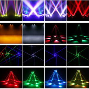 Đèn sân khấu di động <span class=keywords><strong>LED</strong></span> RGBW 150W đa mắt và sáu tay, OEM/ODM, điều khiển DMX512, đèn laser, đèn chiếu sáng club đêm, đèn tiệc tùng - Product Image 4