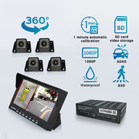 Caméra de voiture grand angle 1080p à 4 caméras, système de caméra panoramique à 360 degrés, caméra de tableau de bord DVR, système de caméra panoramique 3D, moniteur de vision panoramique AVM pour voiture