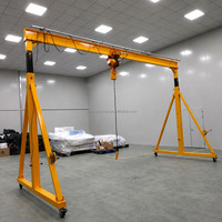 Grue portique mobile réglable en hauteur de 1 à 2 tonnes, grue à cadre en A pour levage en atelier