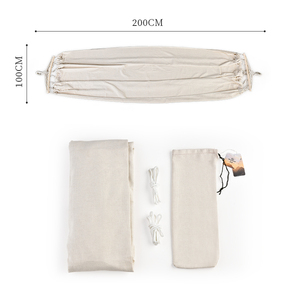 <span class=keywords><strong>Hamaca</strong></span> portátil para acampar al aire libre HISPEED, <span class=keywords><strong>hamaca</strong></span> de lona, palo de madera, cama pesada para acampar de 200kg y <span class=keywords><strong>hamaca</strong></span> - Product Image 4